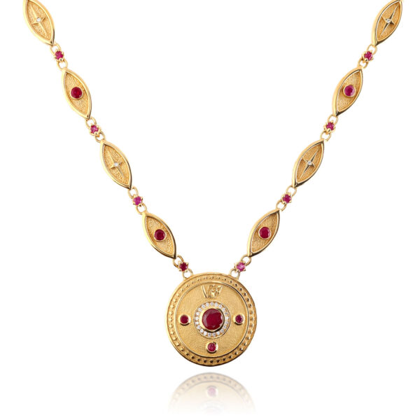 The Red Ruby Man Craft Necklace