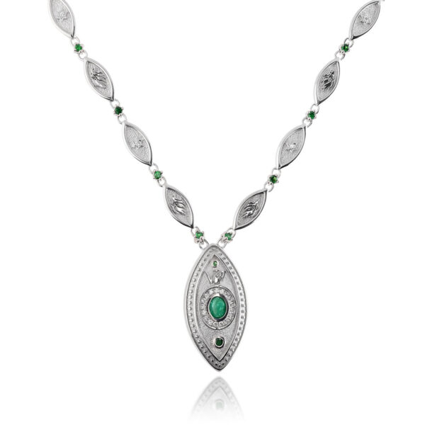 The Green Emerald Man Craft Necklace