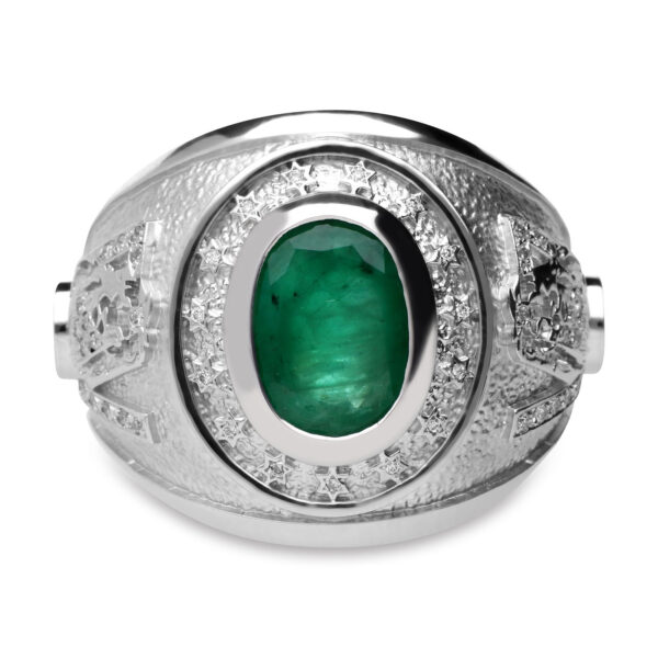 The Green Emerald Man Craft Ring - Image 3