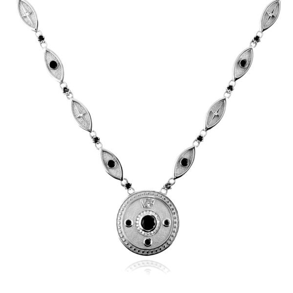 The Black marquise Onyx Man Craft Necklace